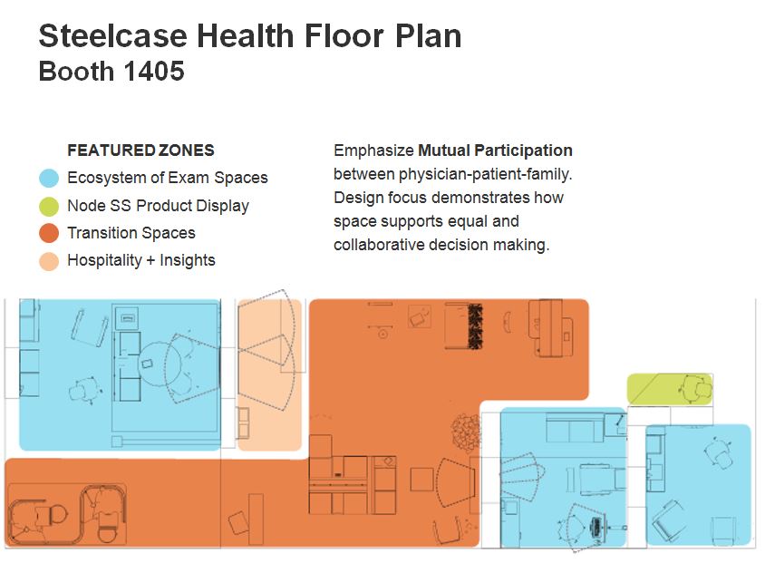 Steelcase Health Booth Floorplan